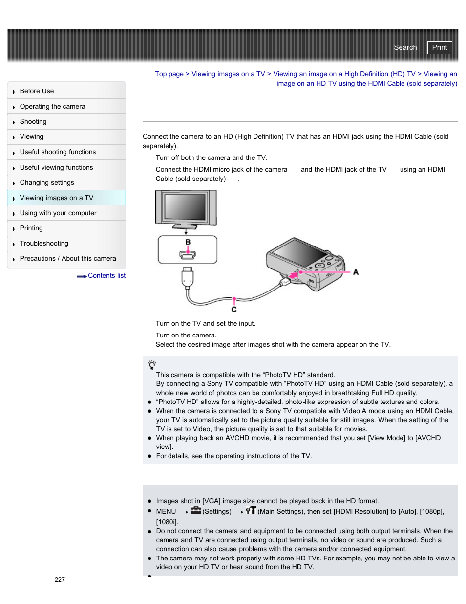 Cyber-shot user guide | Sony DSC-HX50V User Manual | Page 234 / 289