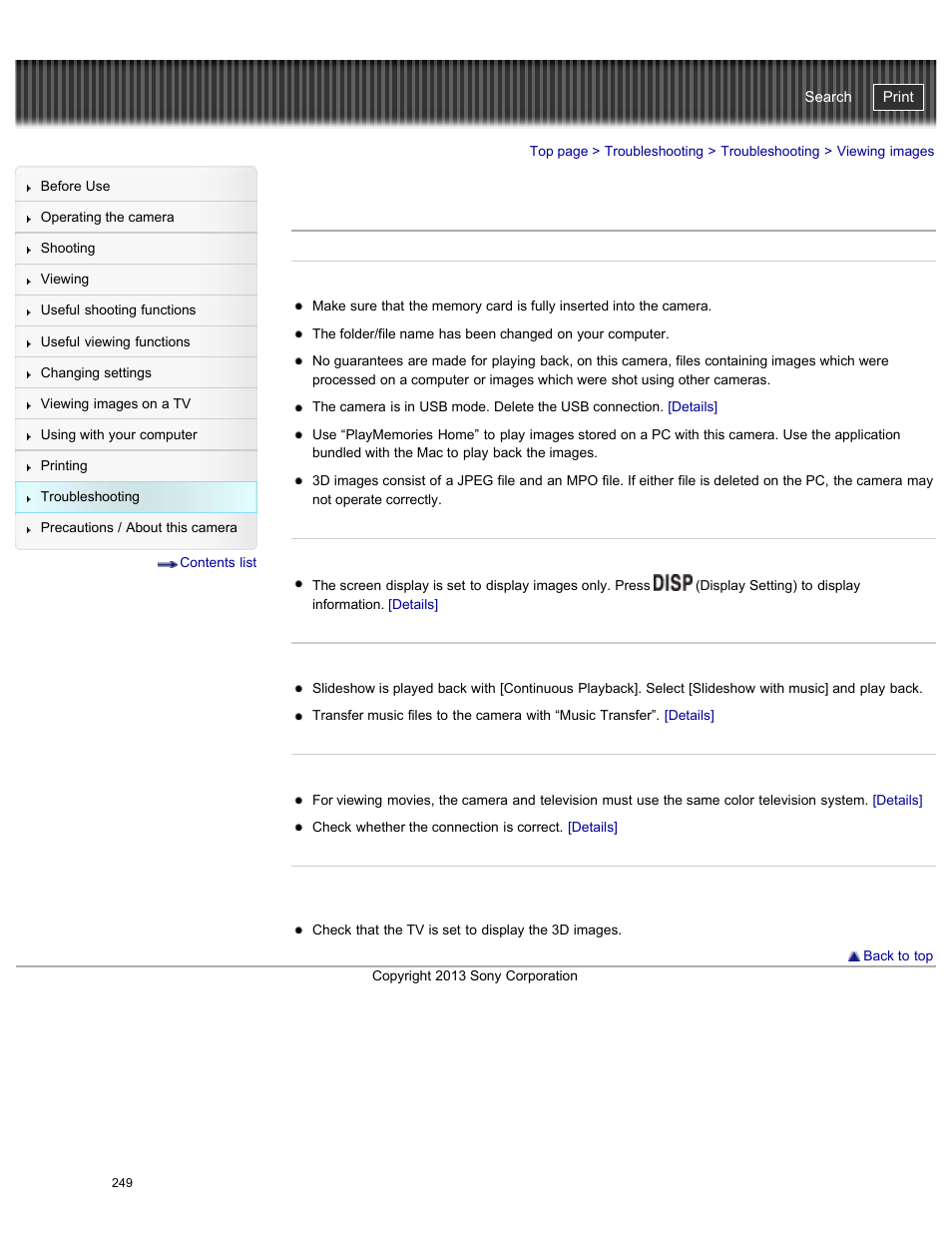 Viewing images, Cyber-shot user guide | Sony DSC-HX50V User Manual | Page 256 / 289