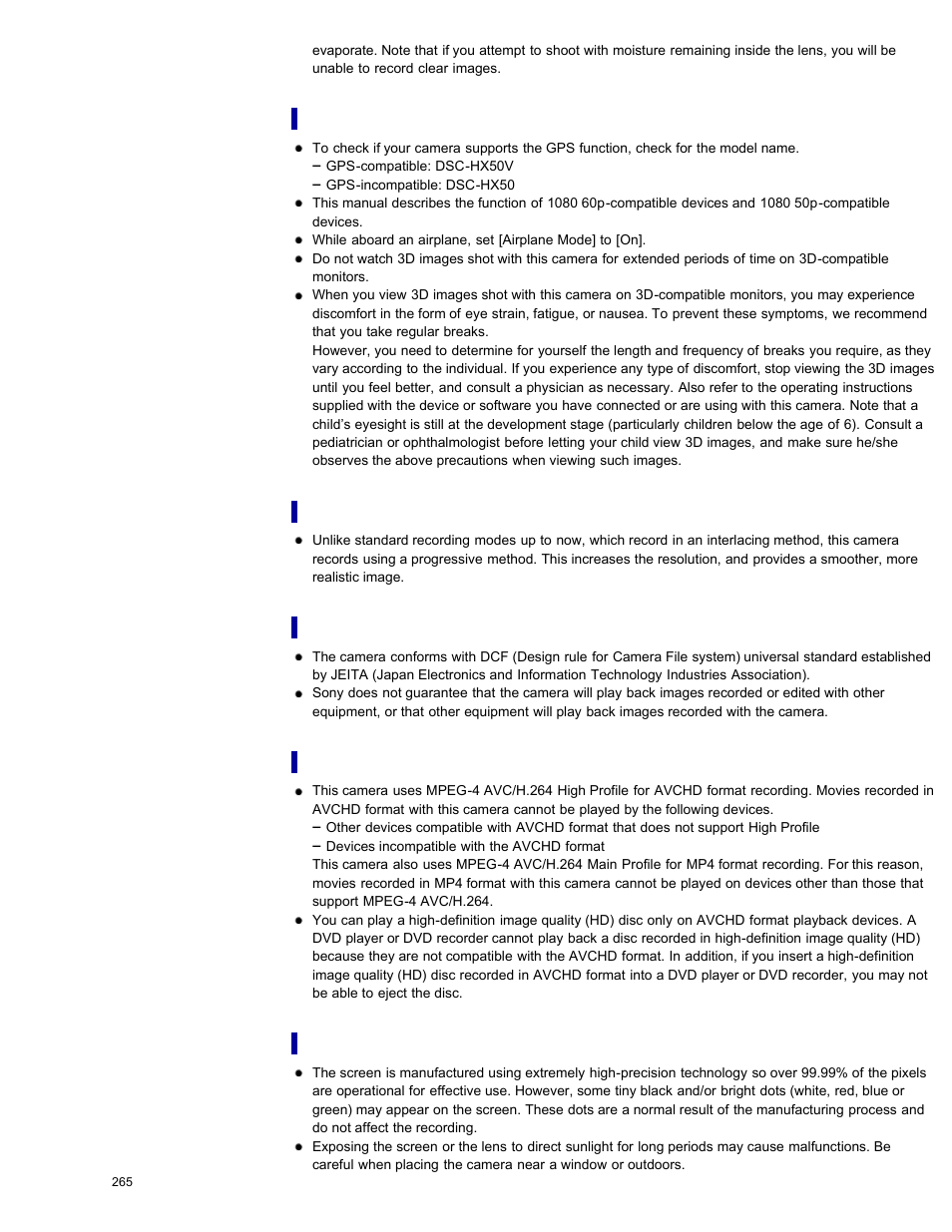 Sony DSC-HX50V User Manual | Page 272 / 289