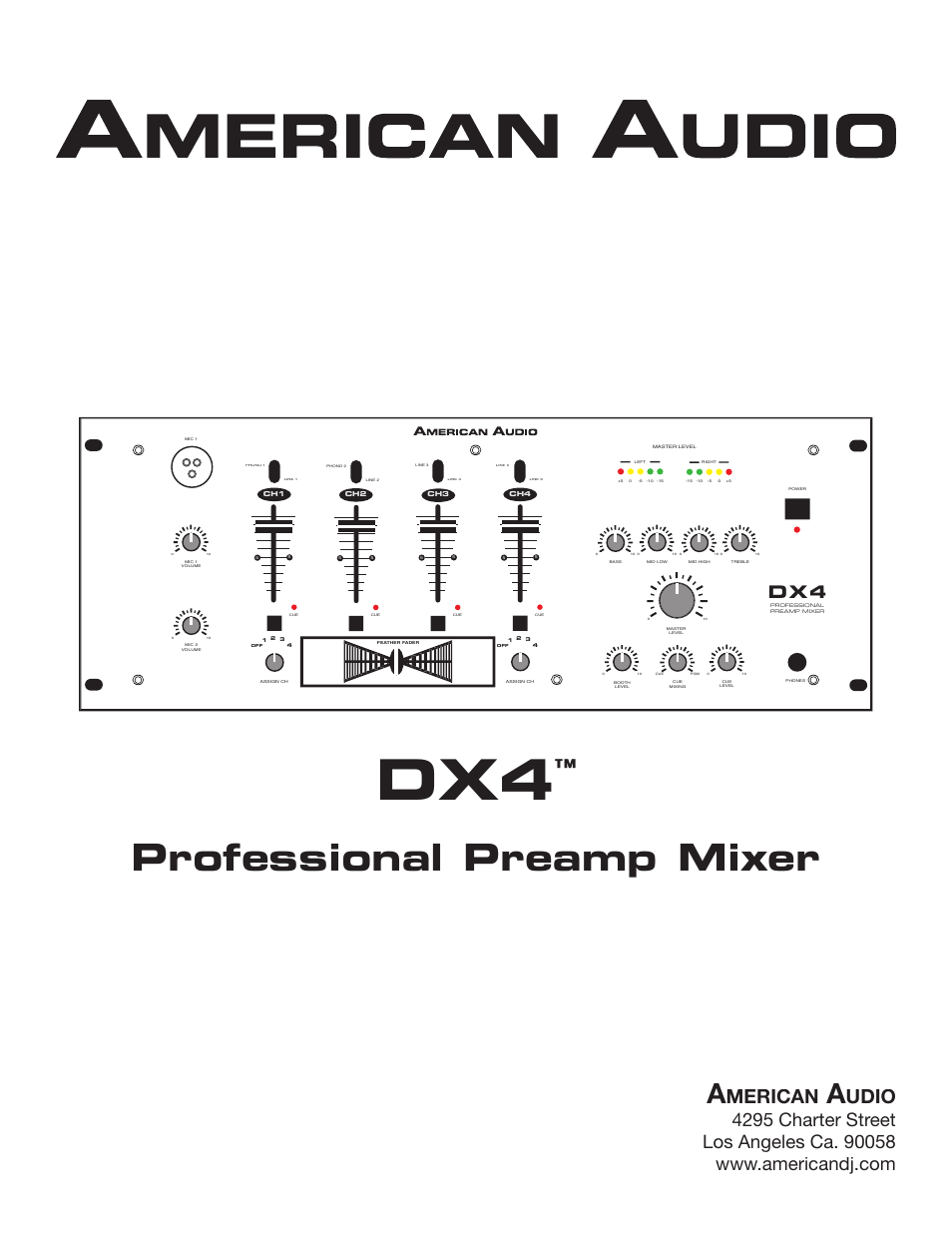 American Audio DX4 User Manual | 14 pages