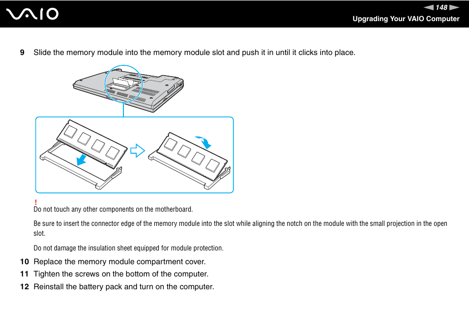 Sony VGN-SZ660N User Manual | Page 148 / 225