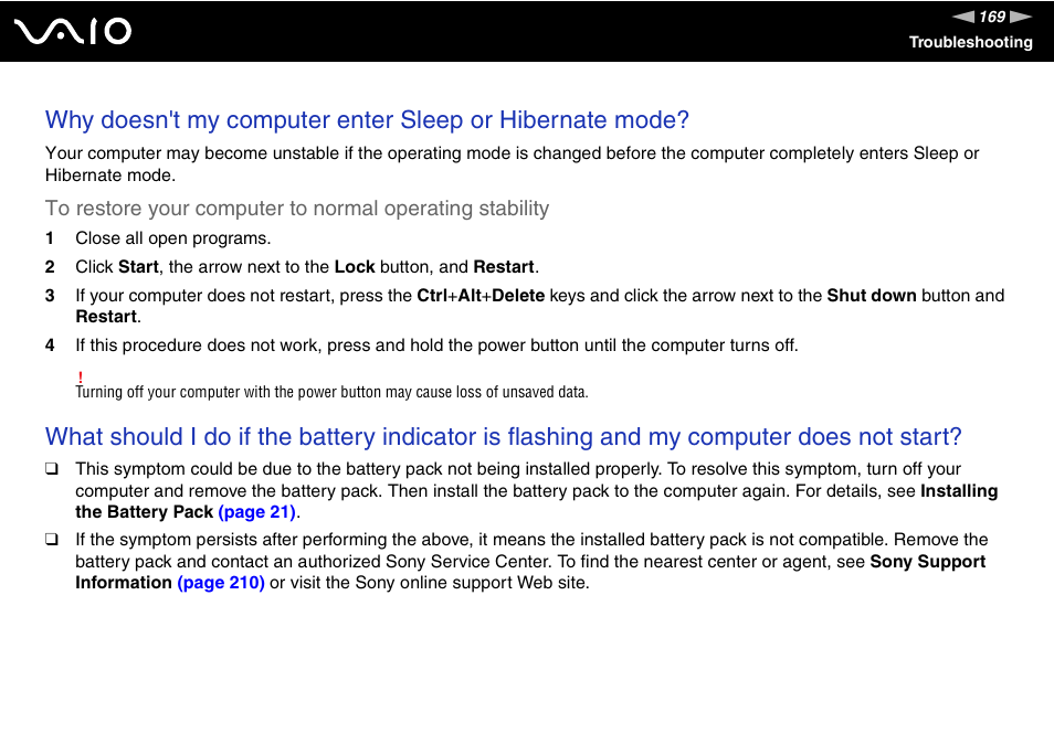 Sony VGN-SZ660N User Manual | Page 169 / 225