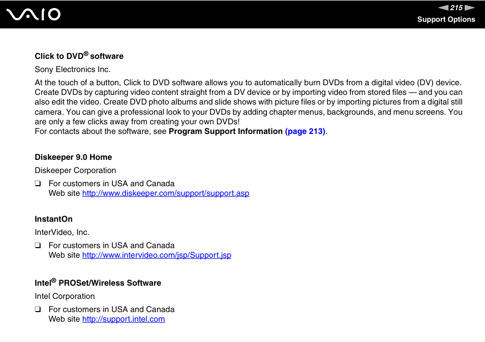 Sony VGN-SZ660N User Manual | Page 215 / 225