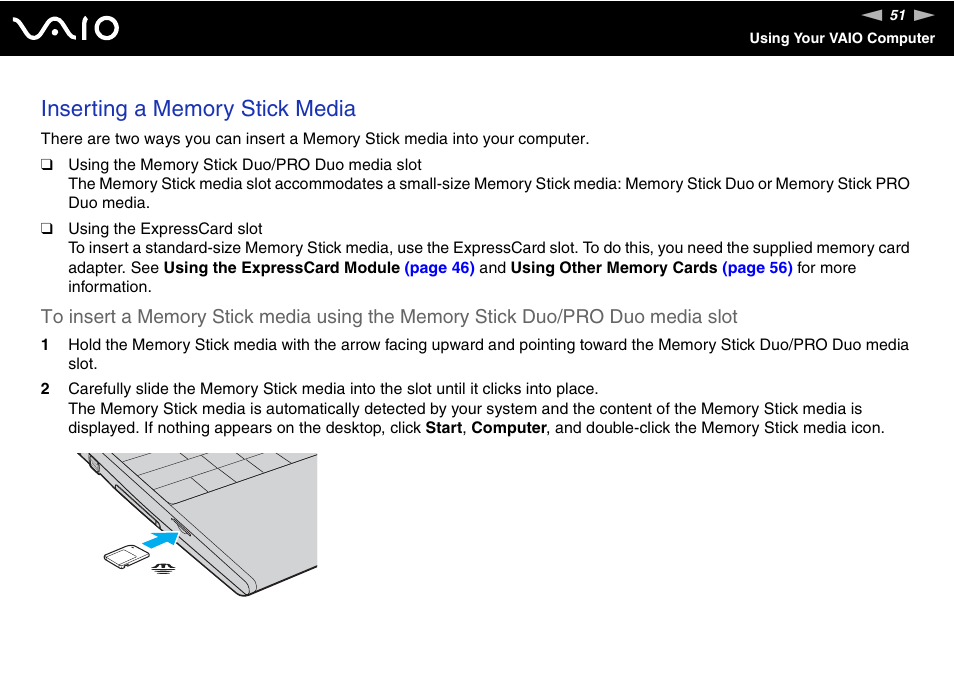 Sony VGN-SZ660N User Manual | Page 51 / 225