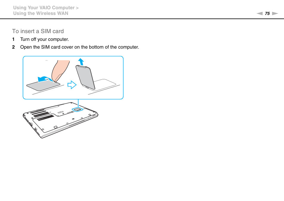 Sony VPCSE23FX User Manual | Page 75 / 212