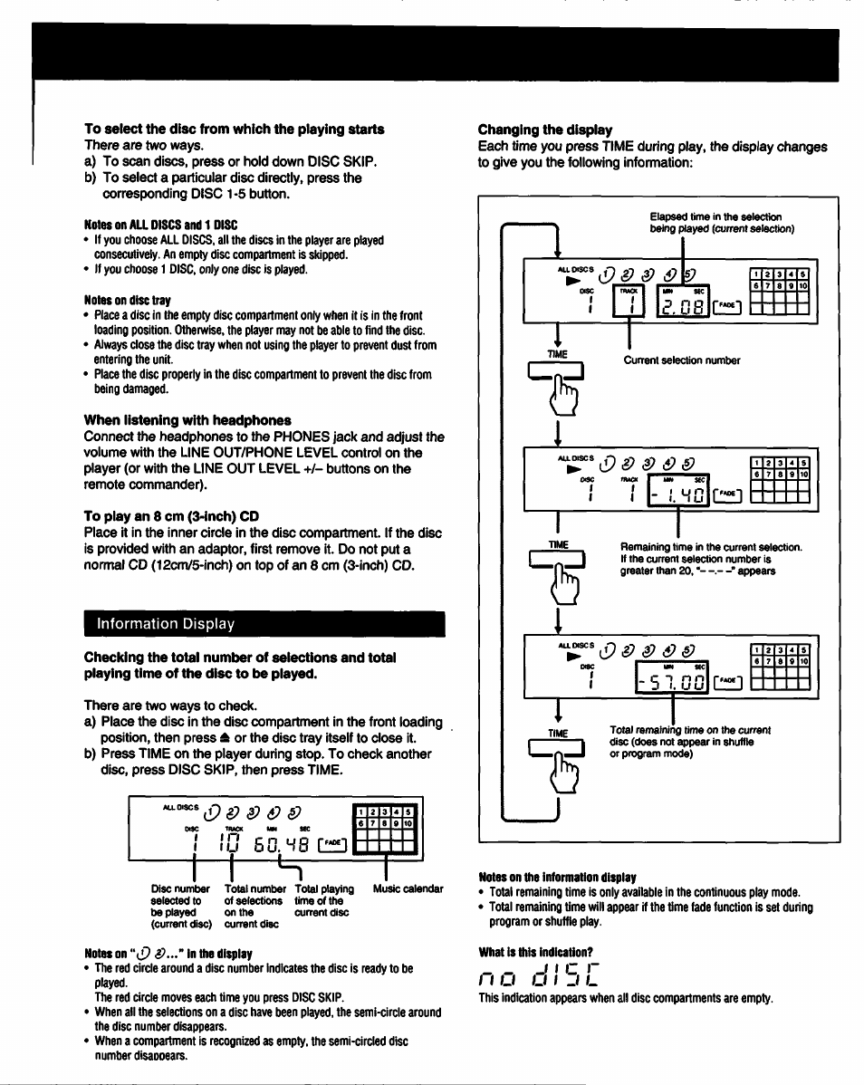 Iy 60^8 r-ih-h+l, К? л> é, Cizj | 7 ¿7 d7 é7 | Sony CDP-C435 User Manual | Page 9 / 31