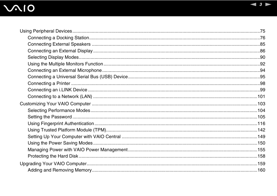 Sony VGN-SZ440 User Manual | Page 3 / 239