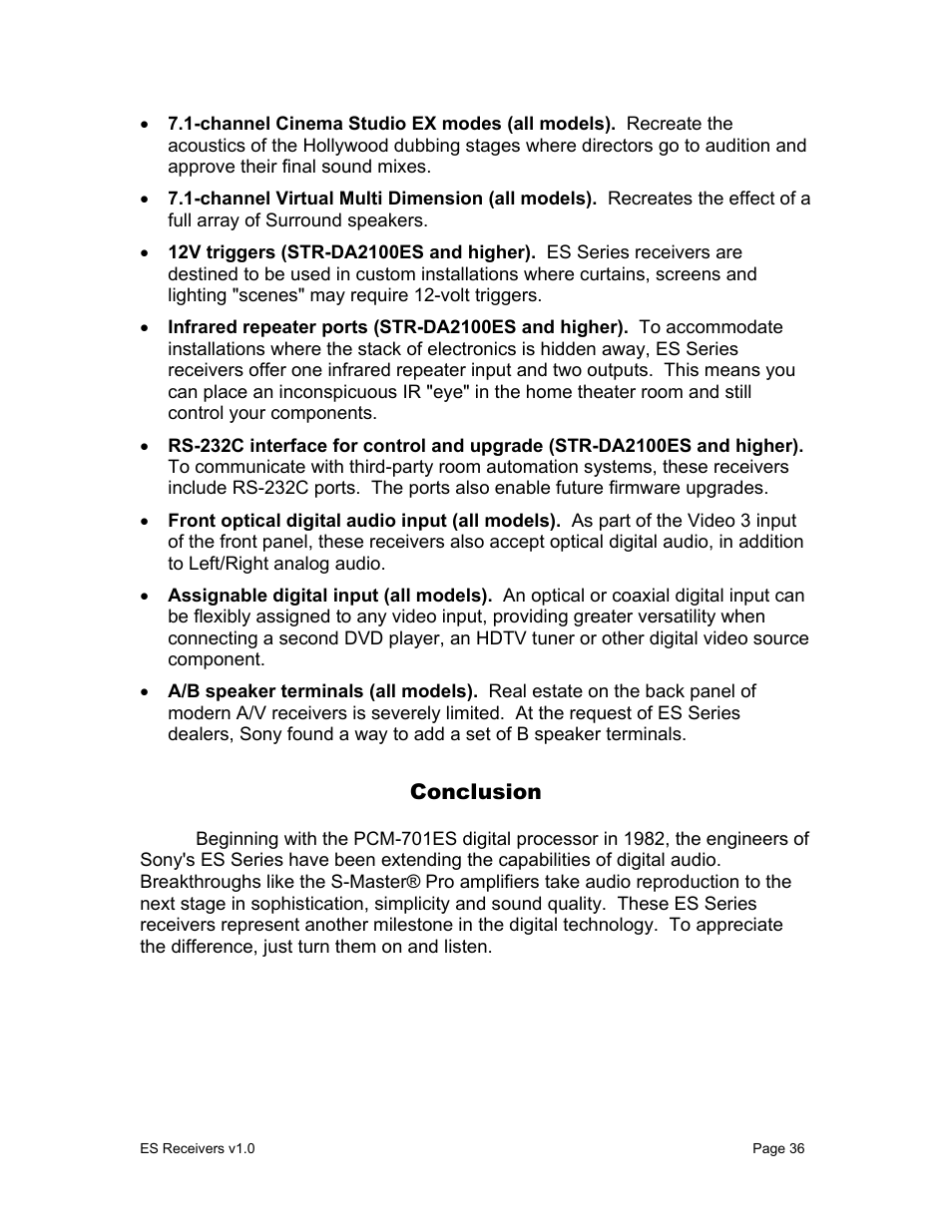 Sony STR-DA9000ES User Manual | Page 36 / 38