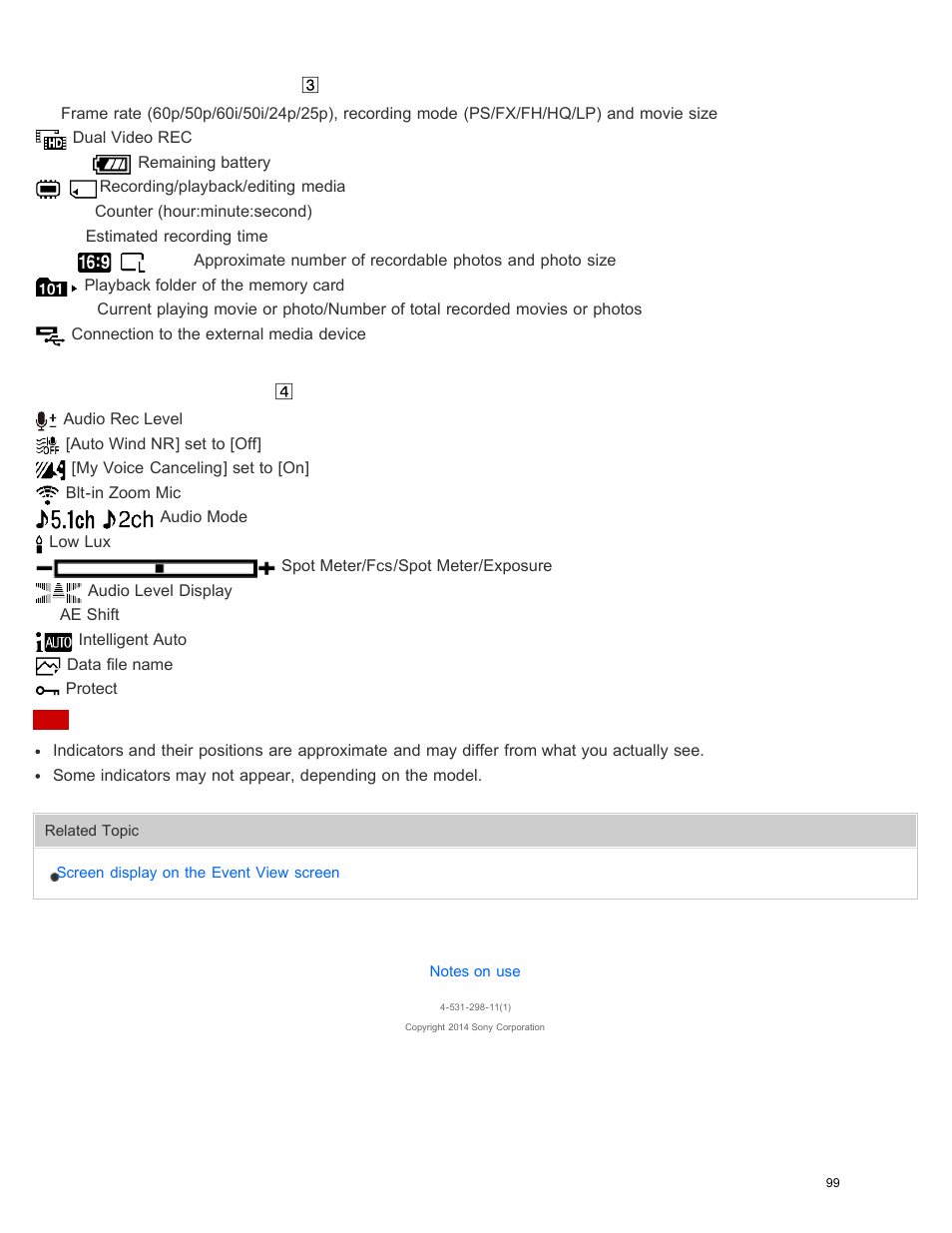 Sony HDR-PJ540 User Manual | Page 110 / 394