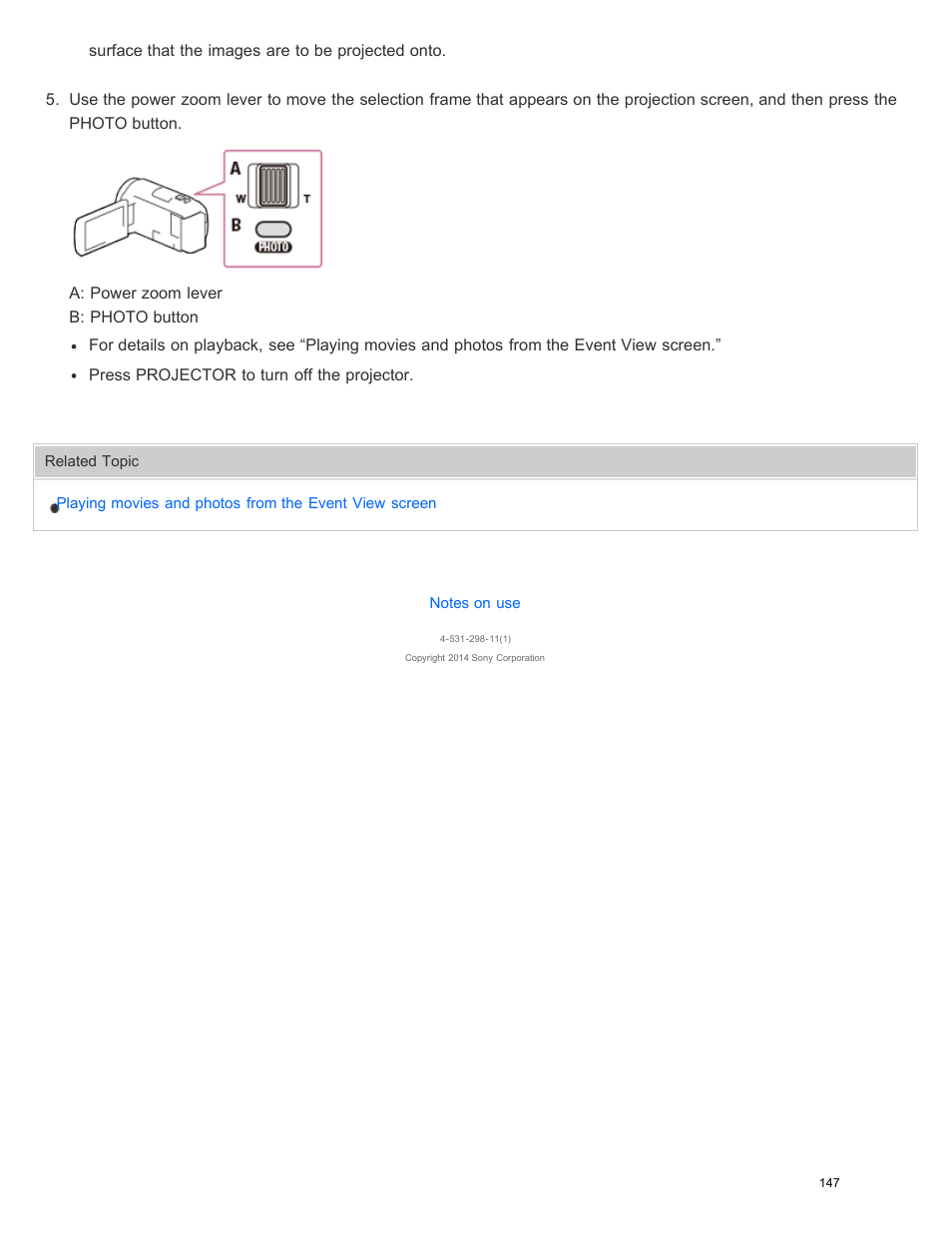 Sony HDR-PJ540 User Manual | Page 158 / 394