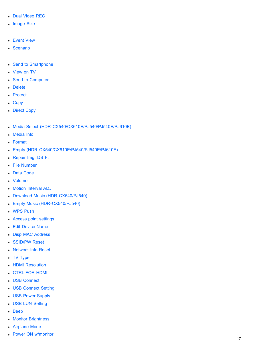 Sony HDR-PJ540 User Manual | Page 28 / 394