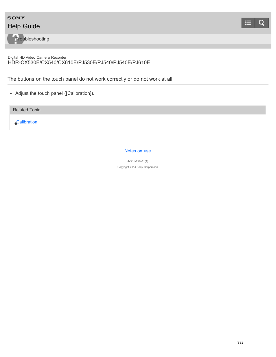 At all, Help guide | Sony HDR-PJ540 User Manual | Page 343 / 394
