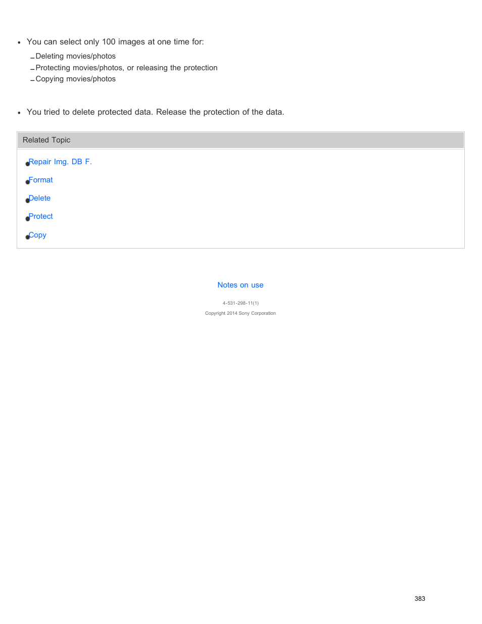 Sony HDR-PJ540 User Manual | Page 394 / 394