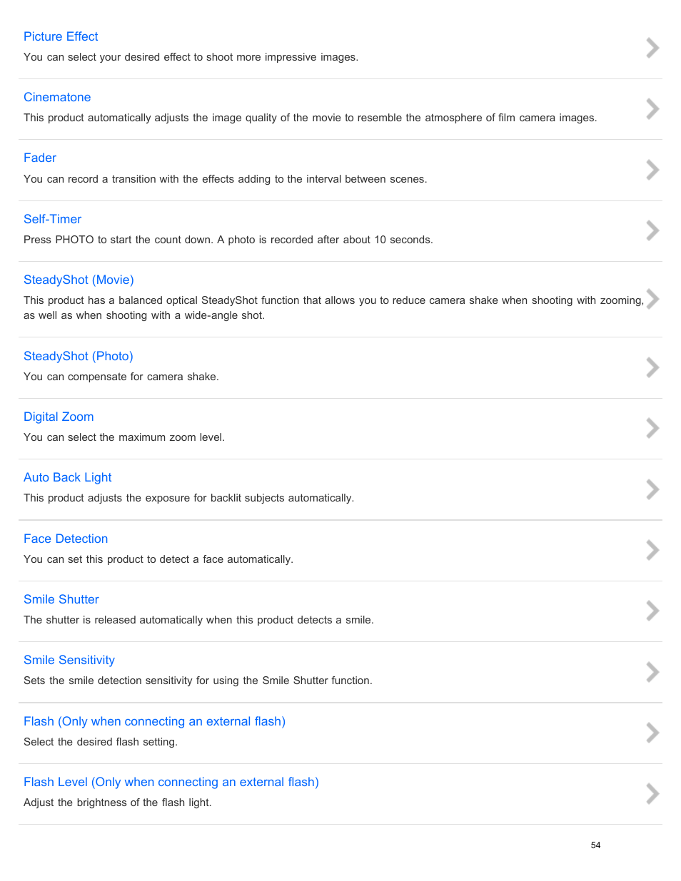 Sony HDR-PJ540 User Manual | Page 65 / 394