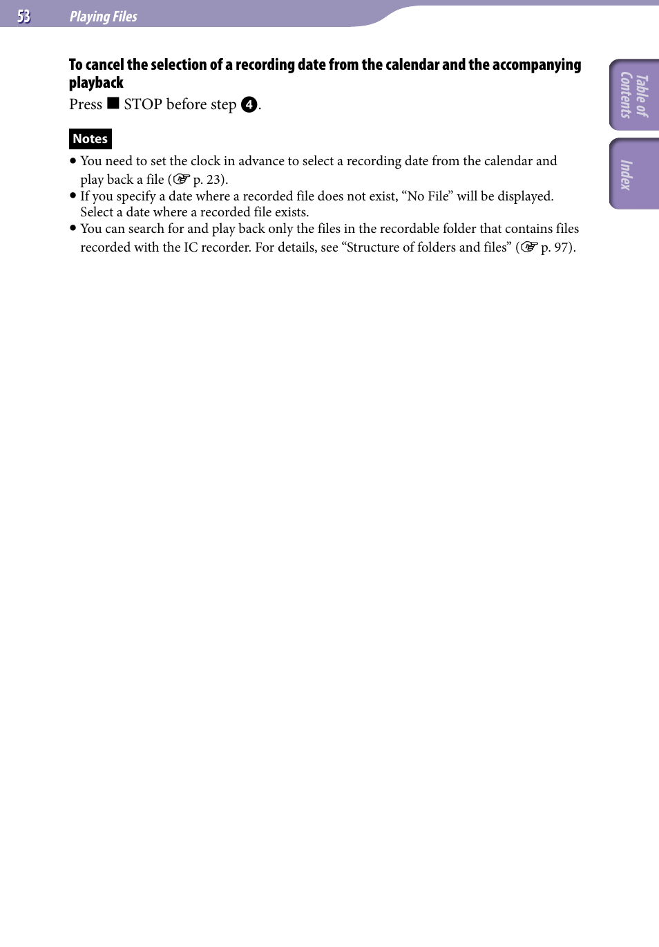 Sony ICD-UX523BLK User Manual | Page 53 / 140