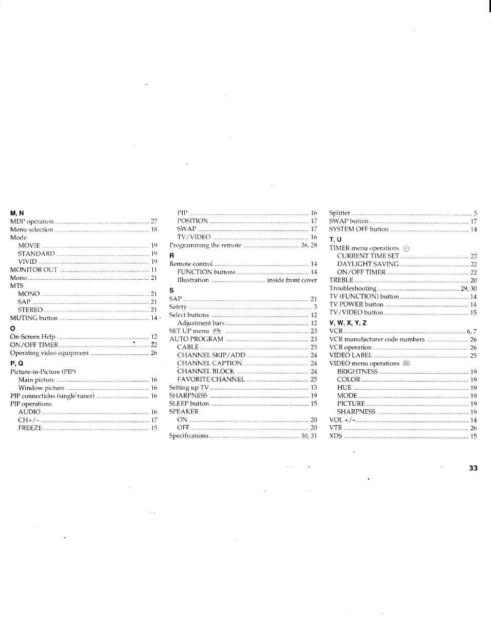 Sony KV-27V45 User Manual | Page 35 / 35