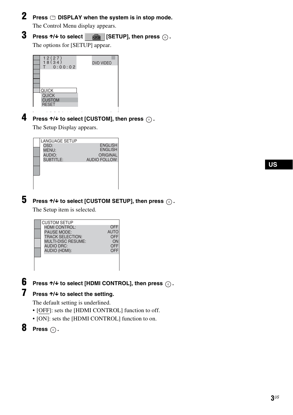 Sony DAV-HDX265 User Manual | Page 3 / 12