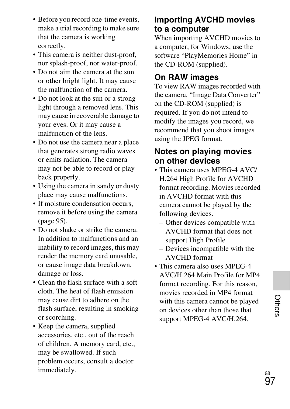Sony NEX-5R User Manual | Page 97 / 107