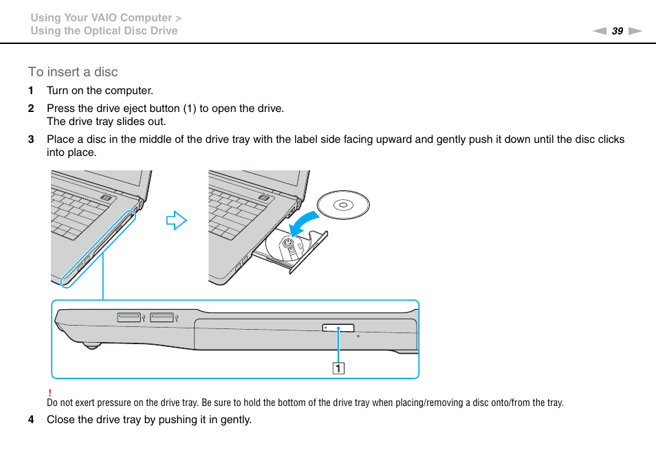 Sony VPCB1190X User Manual | Page 39 / 198