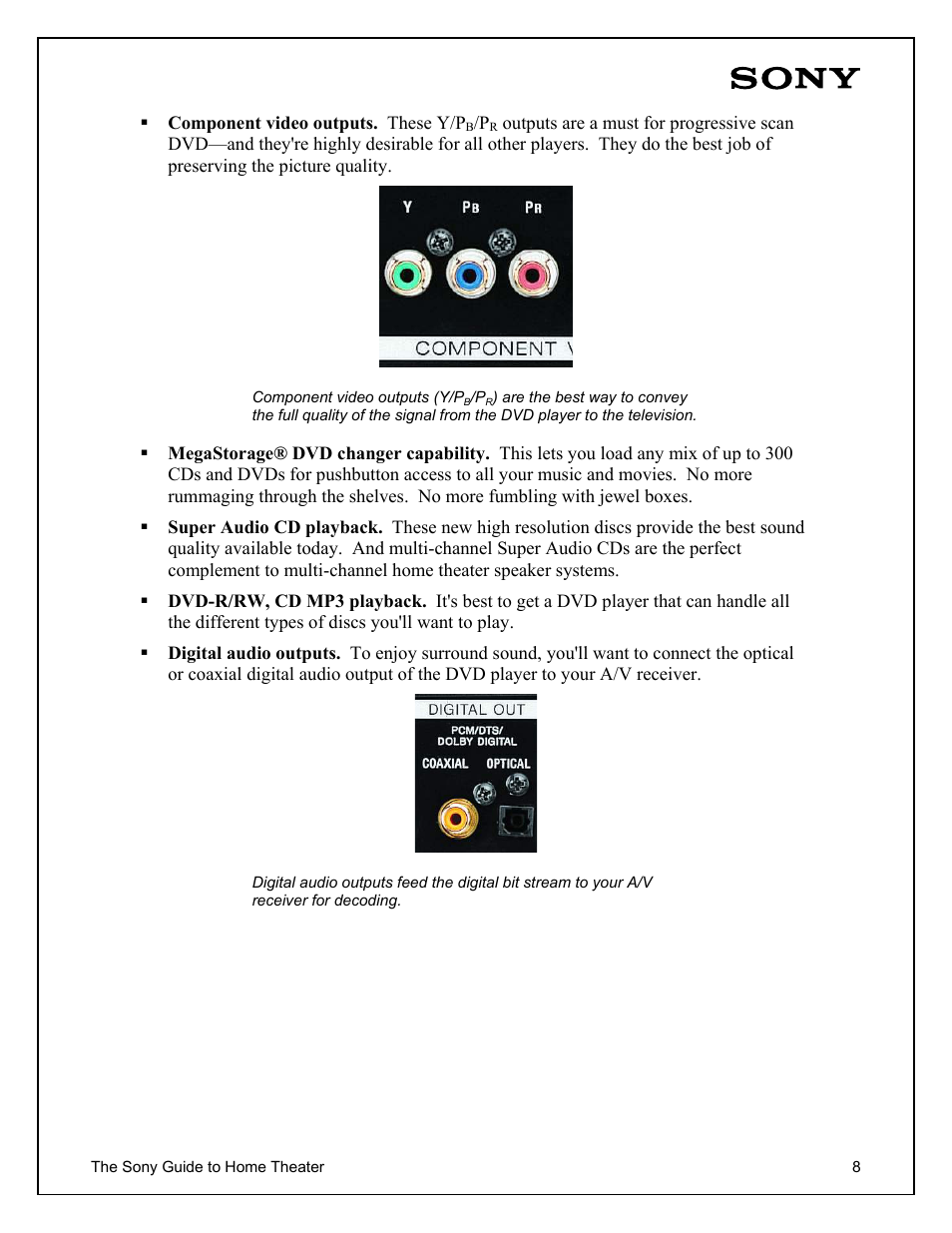 Sony Home Theater User Manual | Page 8 / 51