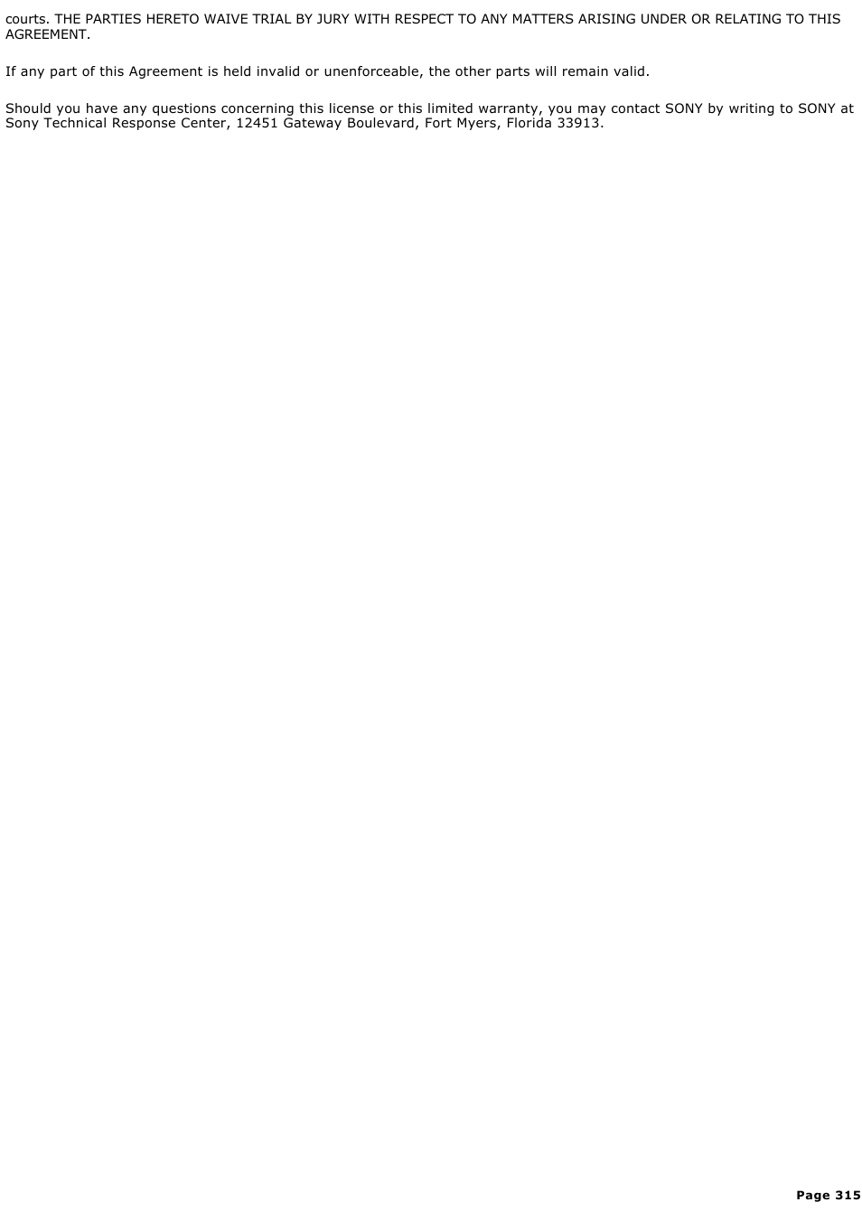 Sony VGN-A170 User Manual | Page 315 / 315