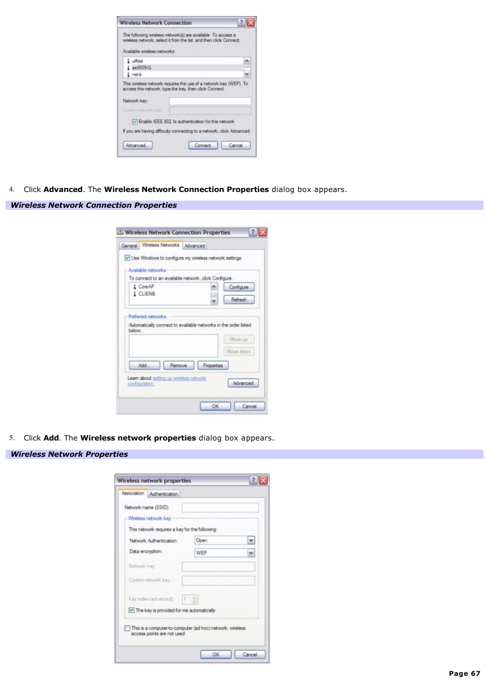 Sony VGN-A170 User Manual | Page 67 / 315