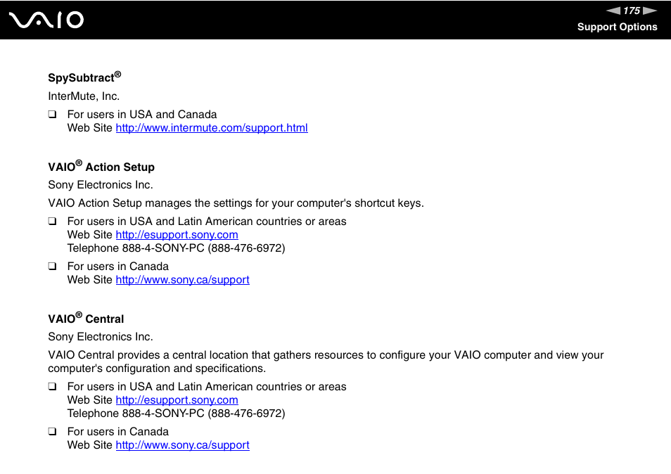 Sony VGN-FS775P User Manual | Page 175 / 179