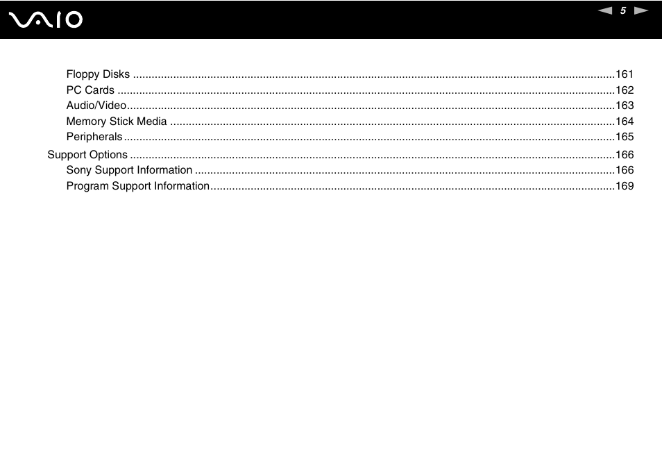 Sony VGN-FS775P User Manual | Page 5 / 179