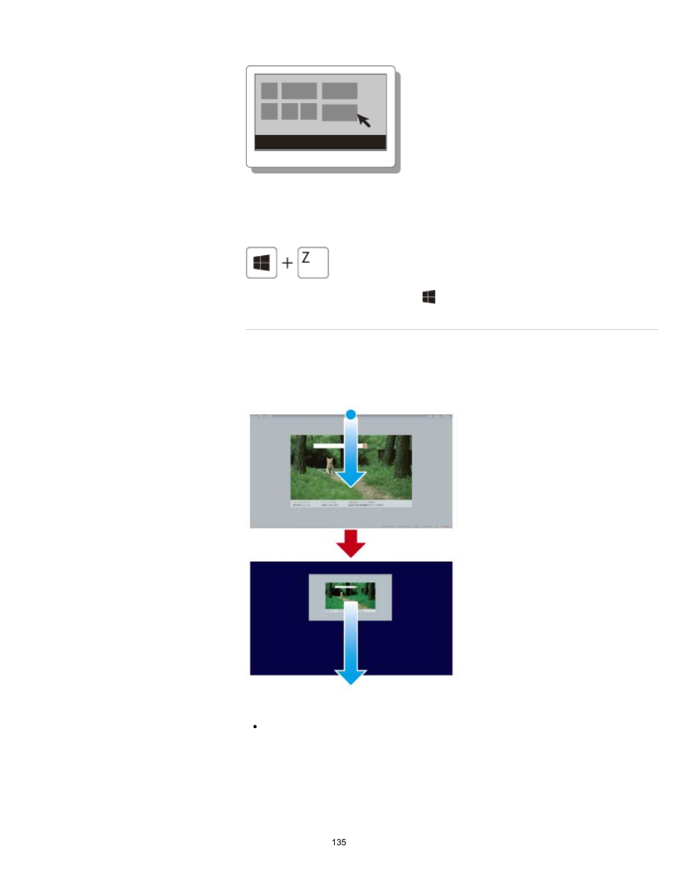 Closing apps | Sony SVE14A25CXH User Manual | Page 135 / 399