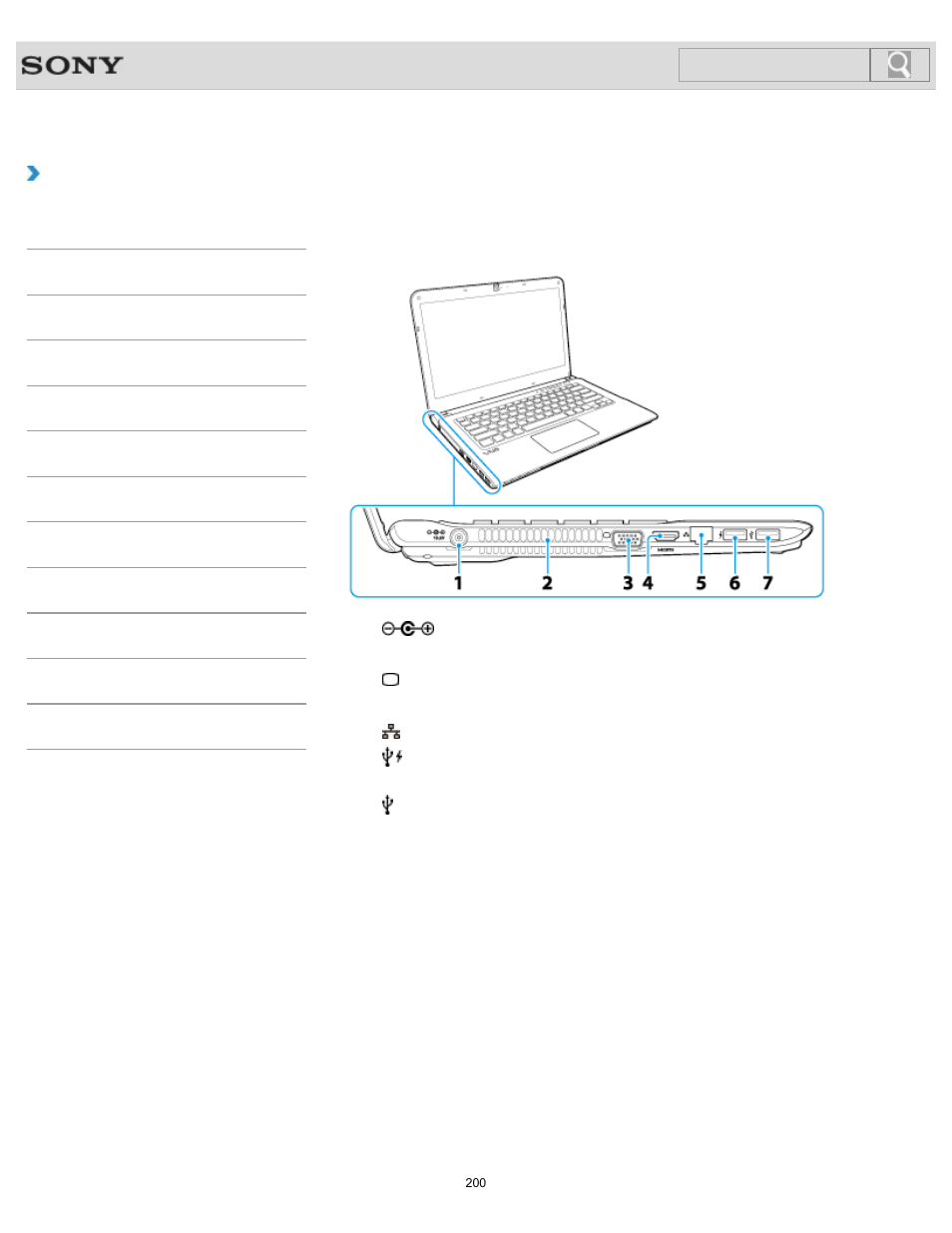 Parts and controls on the sides, Details, How to use | Sony SVE14A25CXH User Manual | Page 200 / 399