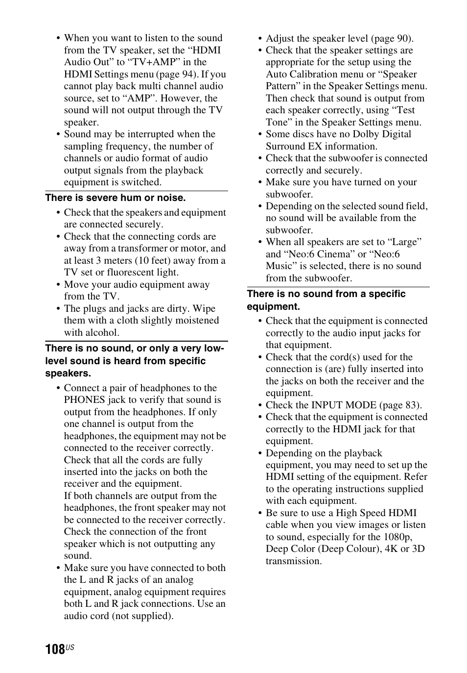 Sony STR-DN840 User Manual | Page 108 / 128