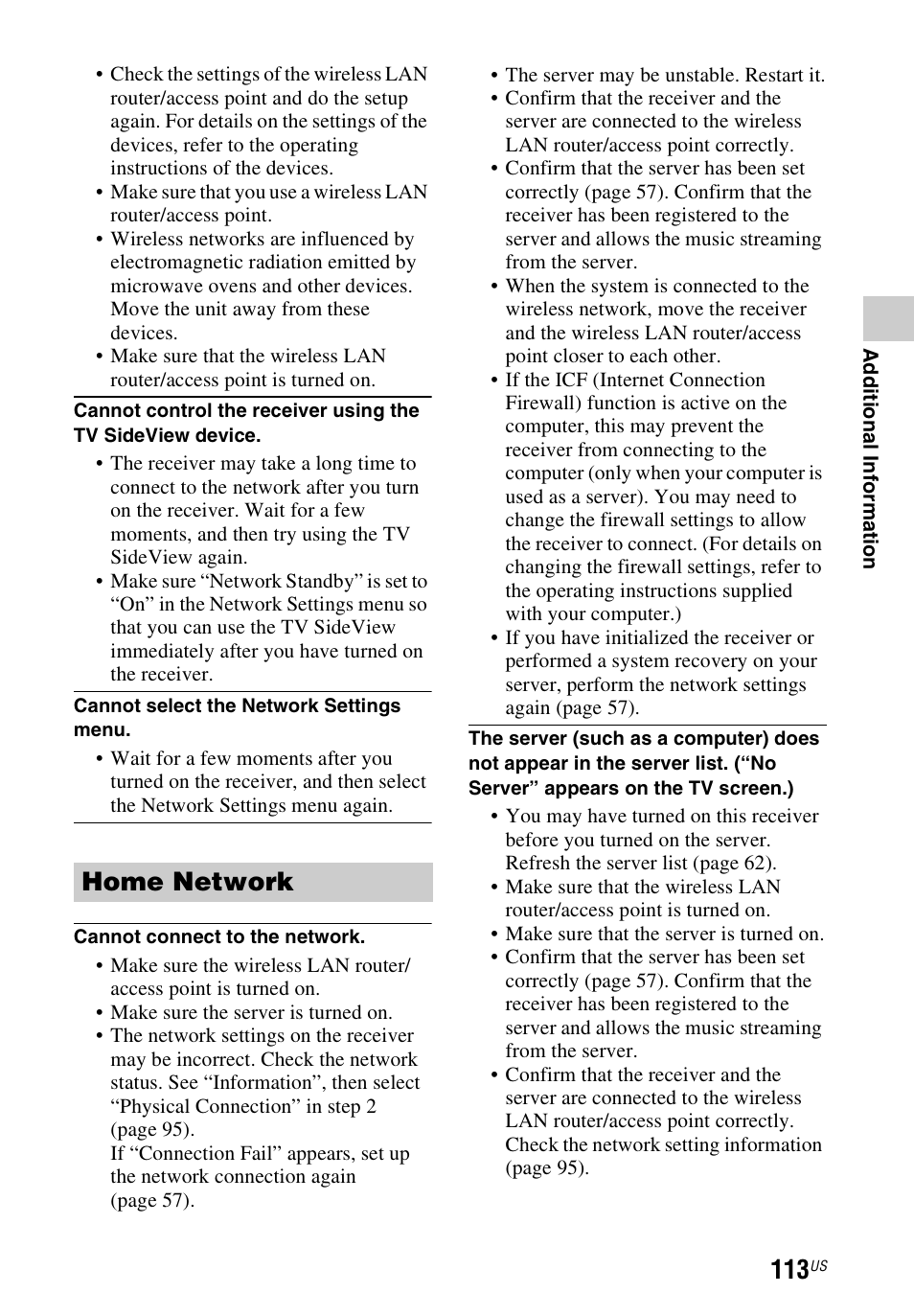Home network | Sony STR-DN840 User Manual | Page 113 / 128