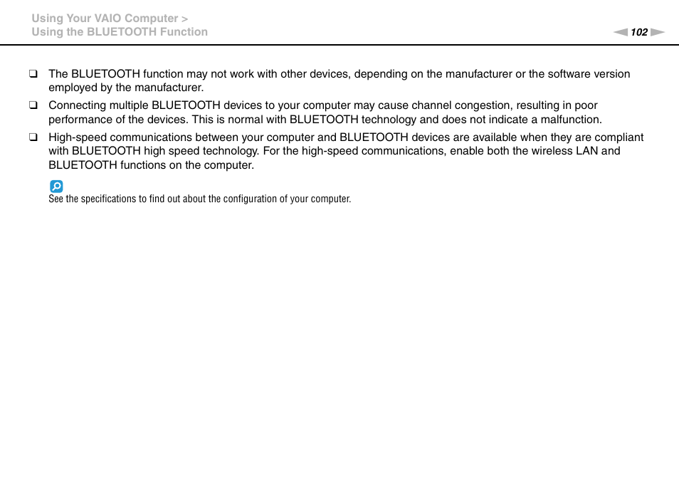 Sony VPCL236FX User Manual | Page 102 / 196