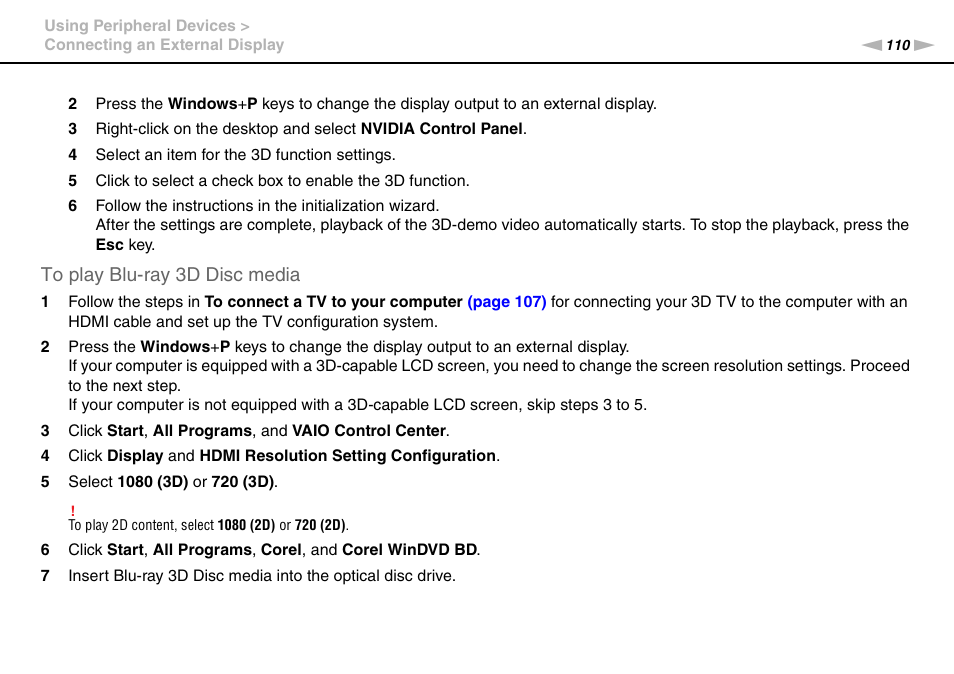 Sony VPCL236FX User Manual | Page 110 / 196