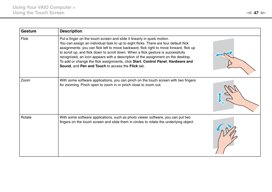 Sony VPCL236FX User Manual | Page 47 / 196