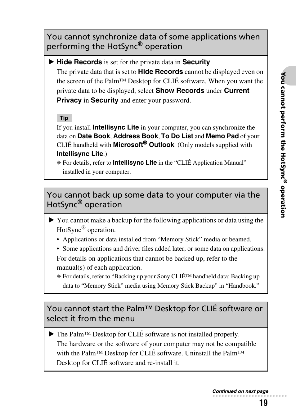 Operation | Sony PEG-SJ22 User Manual | Page 19 / 52