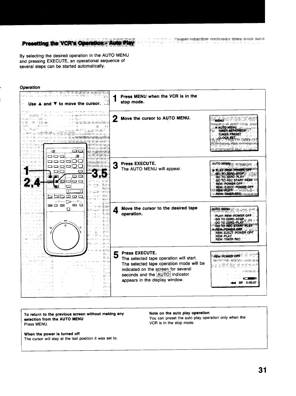 Tim vcr's 0|wnuon> amo flay | Sony SLV-373UC User Manual | Page 31 / 60