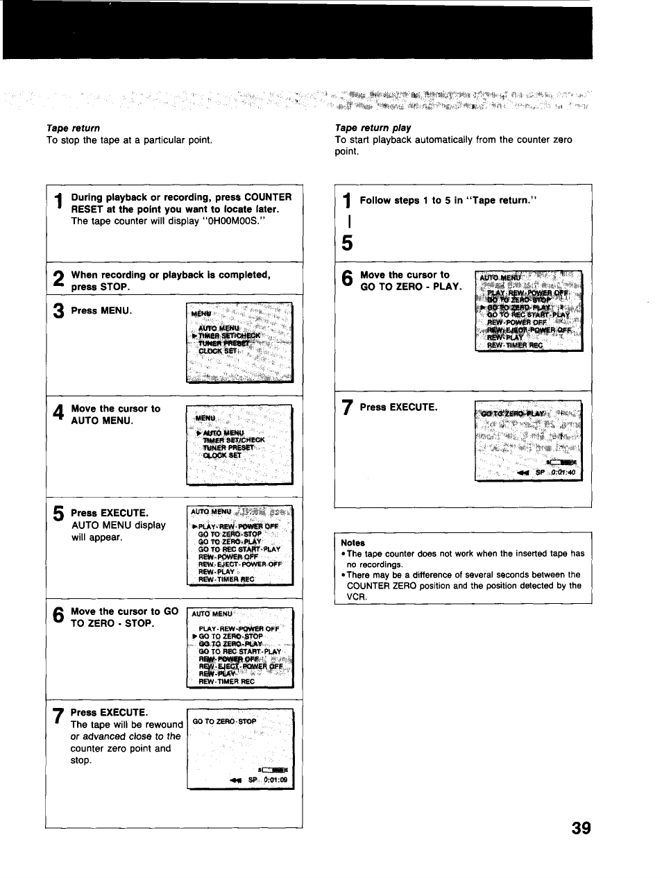 Sony SLV-373UC User Manual | Page 39 / 60
