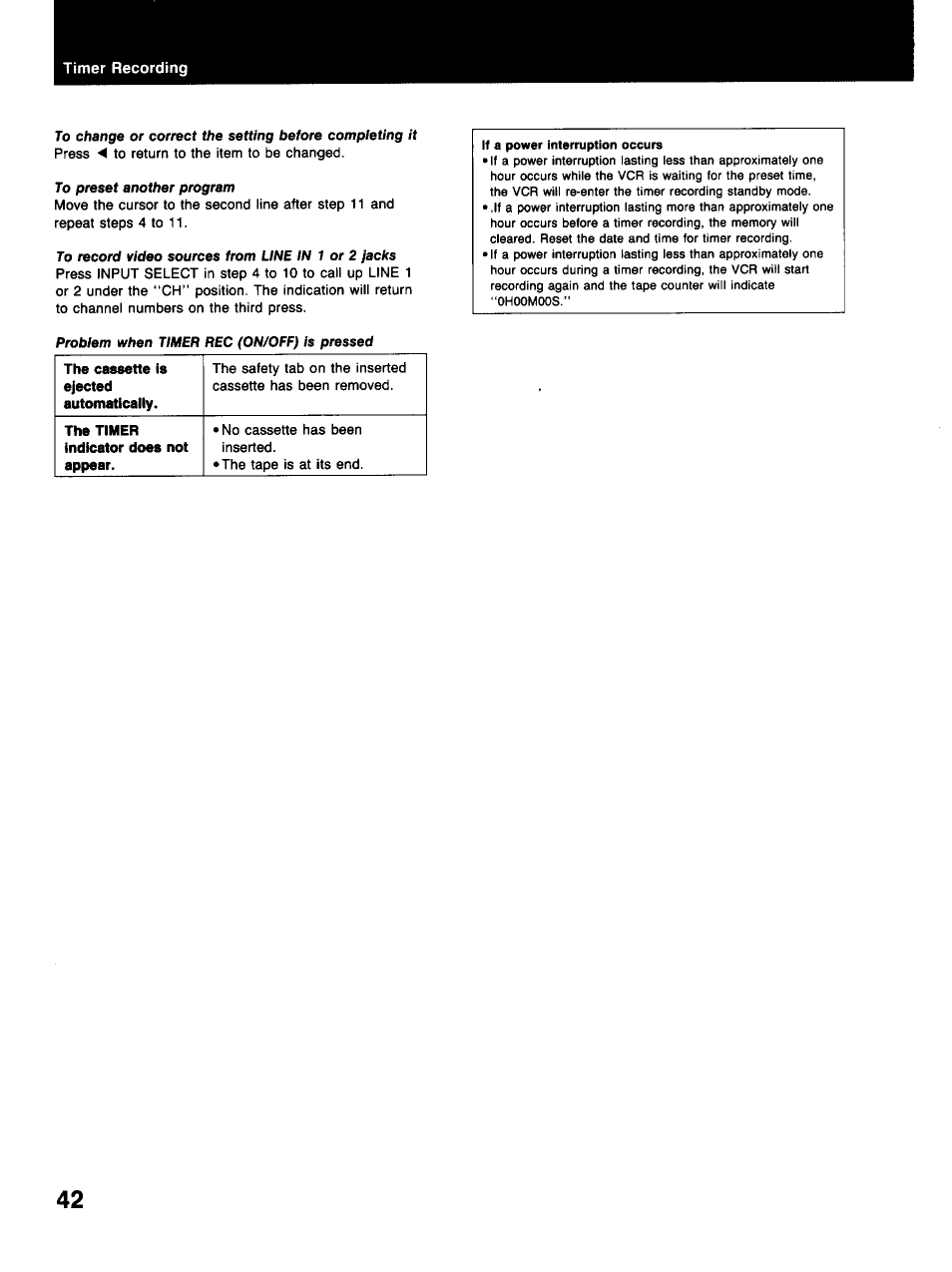 Sony SLV-373UC User Manual | Page 42 / 60