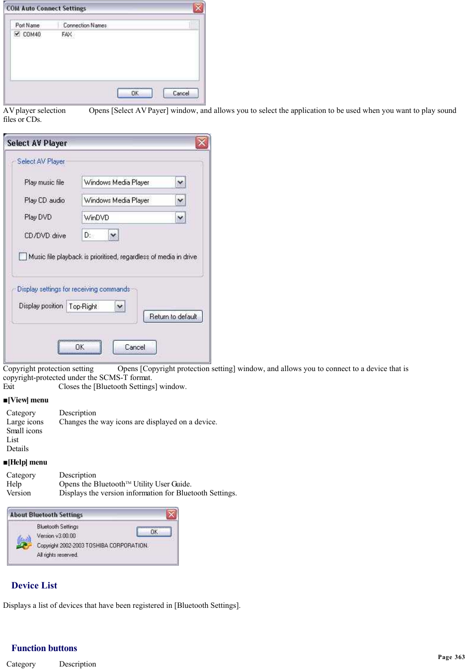 Sony Bluetooth Utility User Manual | Page 363 / 738