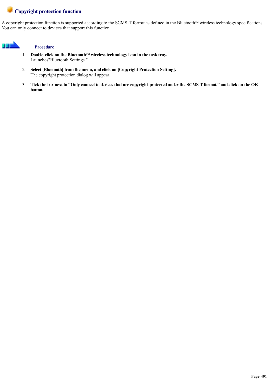 Copyright protection function | Sony Bluetooth Utility User Manual | Page 491 / 738