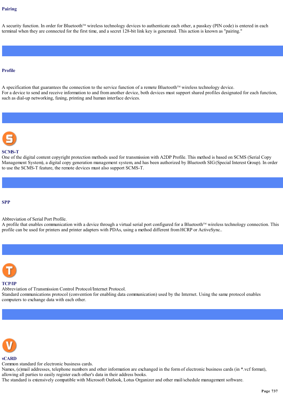 Sony Bluetooth Utility User Manual | Page 737 / 738