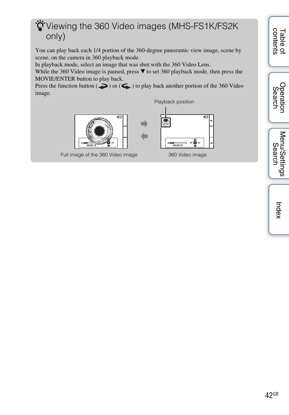 Sony bloggie MHS-FS2K User Manual | Page 42 / 80