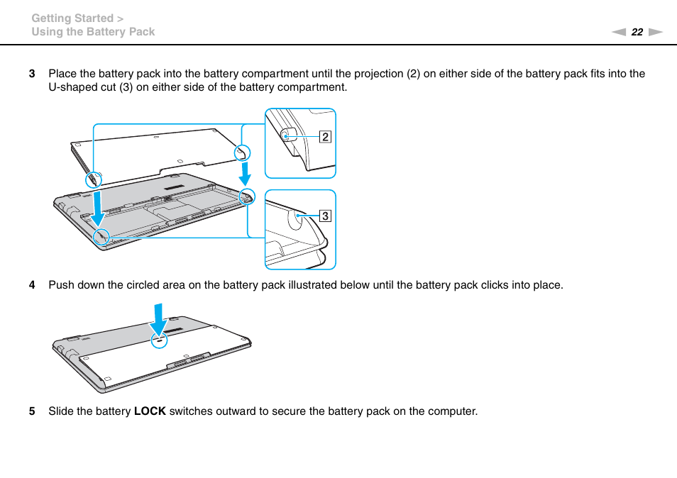 Sony VPCX131KX User Manual | Page 22 / 145