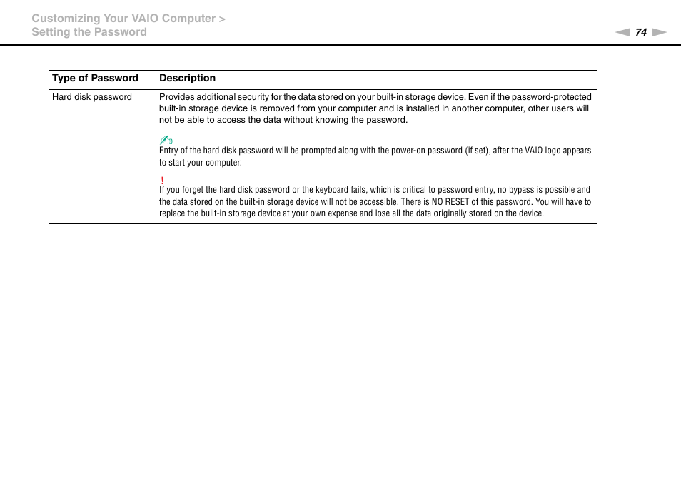 Sony VPCX131KX User Manual | Page 74 / 145