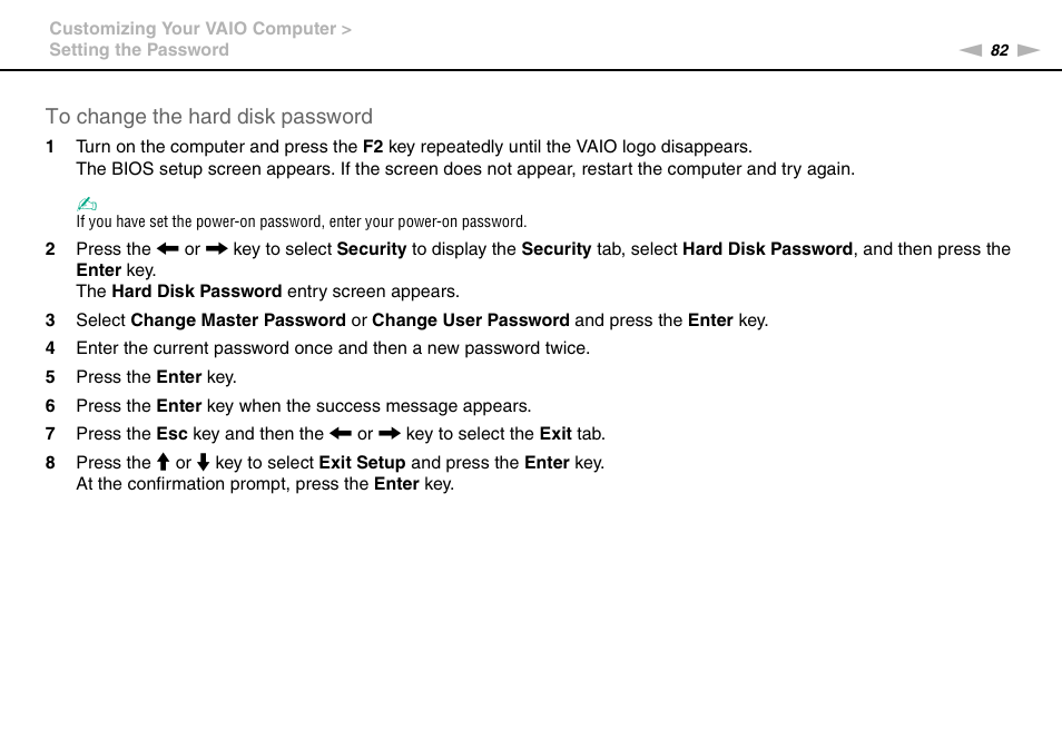 Sony VPCX131KX User Manual | Page 82 / 145