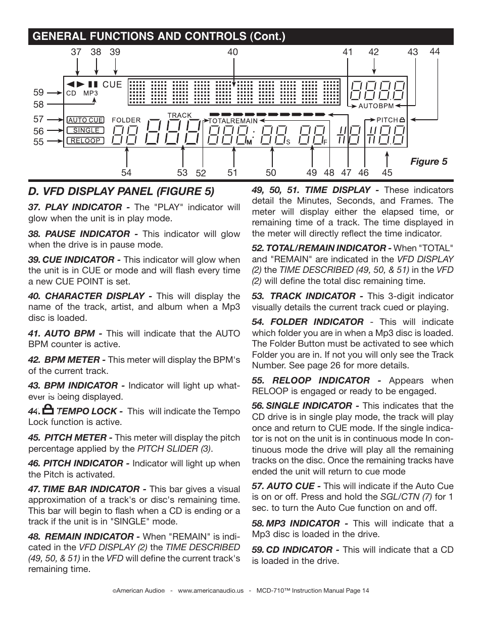 Reloop single auto cue | American Audio MCD-710 User Manual | Page 14 / 33