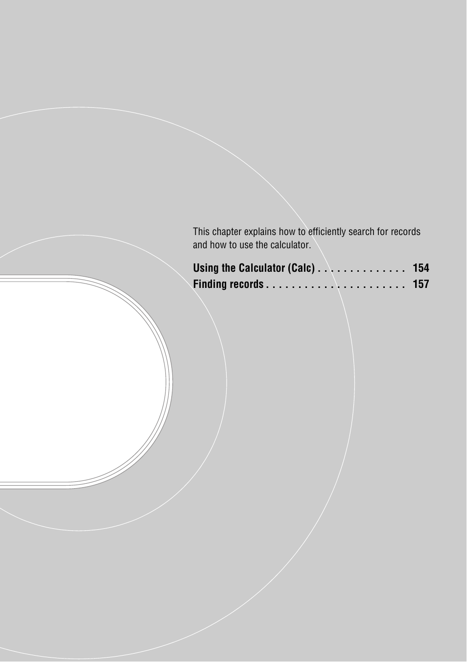 Using the calculator and finding records | Sony PEG-NZ90 User Manual | Page 153 / 186