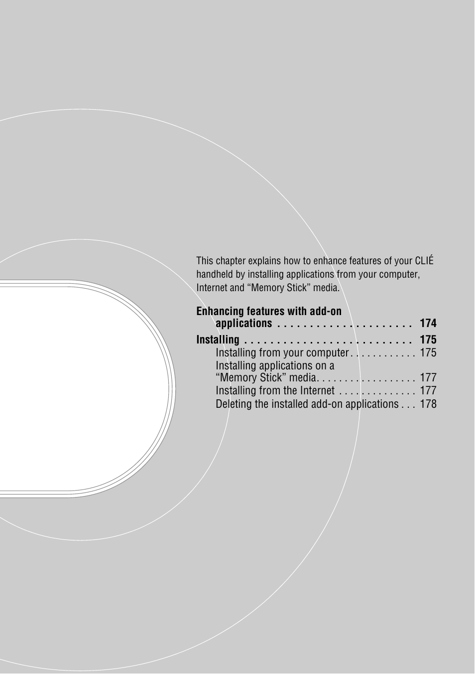 Enhancing features with add-on applications | Sony PEG-NZ90 User Manual | Page 173 / 186