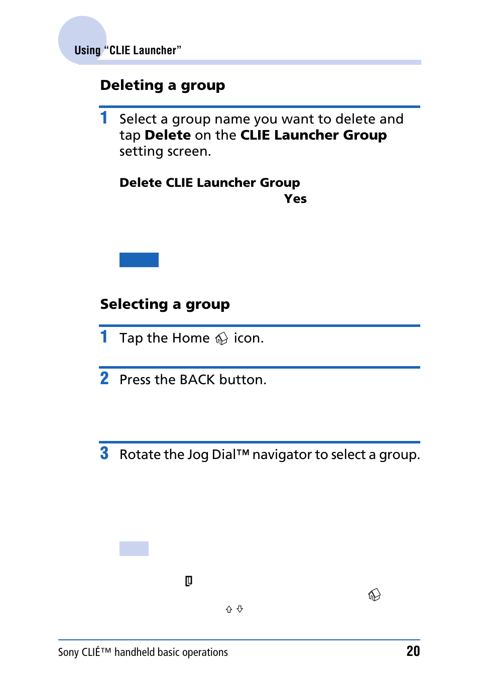 Sony PEG-NZ90 User Manual | Page 20 / 186